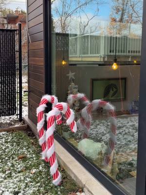 Candy Cane Lane energy but make it a DIY moment ❤️🤍 @Hey Maca | DIY | Home Decor  #christmasdecor #holiday #poolnoodle 