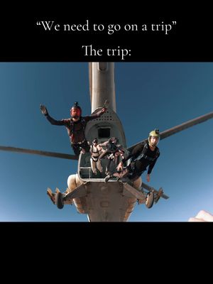 Trips with the boys > everything else. Tell me I’m wrong • • #skydive #helicopter #travel #adrenaline