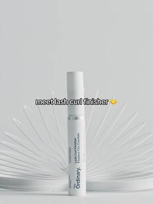 a lightweight clear styling gel to keep your lashes lifted from AM to PM 😌 #theordinary #lashcurlfinisher #eyelashes 
