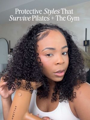 Hair maintenance with a my favorite half wig. I love me a protective hairstyle, perfect for the 4a/4b/4c girlies.  #halfwig #protectivestyle #wig #4chair #tutorial 