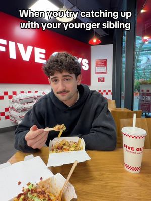 6/7? Try 131,000 topping combinations, @Five Guys Burgers & Fries Loaded Fries are available now #fiveguysuk #loadedfries ad 