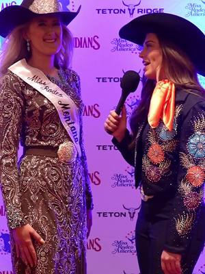 The Miss Rodeo America contestants showed so much creativity in their custom outfits, let’s hear their inspiration ✨  #westernfashion #nfr #missrodeoamerica