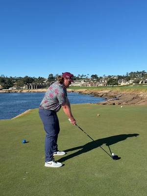 18 at pebble #dialedgolf #golf #golfvlog #goodgood 