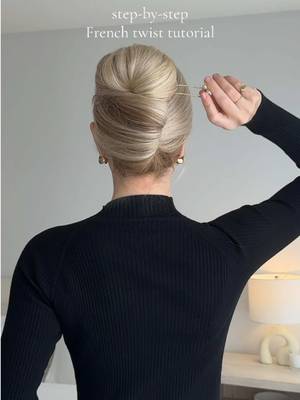 here it is! step-by-step French twist tutorial!❤️ #frenchtwist #hairtutorial #easyhairstyles #longhairstyles  