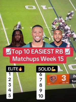 Best running back matchups for week 15 #fantasyfootball #fantasyfootballtips #fantasyfootballadvice #tiktokstillhitscontest #football 