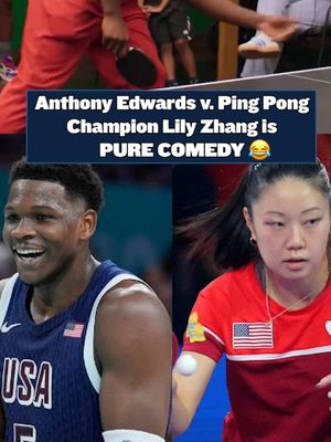 At this point, what CAN'T Anthony Edwards do? 😅 🏓  #anthonyedwards  #pingpong  #lilyzhang @Prime Video  