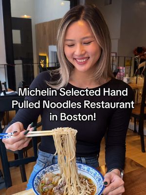 Michelin Selected authentic hand pulled noodles restaurant in boston! #boston #bostonfood #handpullednoodles #bostonchinatown 