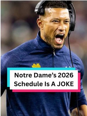 Notre Dame might have the easiest College Football schedule in the country next year. #CollegeFootball #tiktokcampaign