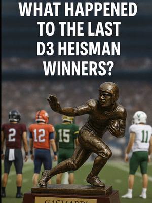 What happened to the last 5 D3 “Heisman” winners?! 😳 #football #cfb #CollegeFootball 