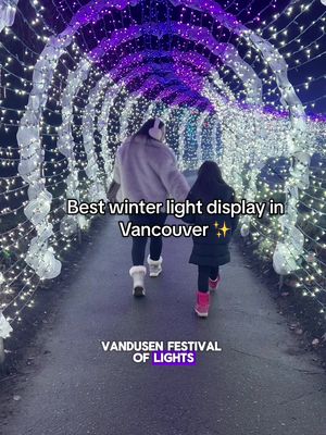 Use promo code YVONNA10 to SAVE - Vancouver’s favourite light festival is BACK — VanDusen Festival of Lights is officially lighting up the season again @vandusengarden *ad  Over one million twinkling lights, cozy treats, festive music, and NEW immersive displays — this year’s festival is more magical than ever! Wander through the Grotto-A-Glow, Lavender Light Tunnel, Rose Garden, and interactive displays like the Wood Wide Web, Salmon Run, and Flutter. Step up, light it up, and make memories that last a lifetime. EVENT HIGHLIGHTS: ✨Over 1 million twinkling lights across 15 acres  ✨Immersive light displays  ✨Dancing Lights on Livingstone Lake  ✨13 delicious food vendors  ✨Magical photo spots to capture every moment  ✨Nov 28 – Jan 4 | 4pm–10pm daily (closed Dec 25)  ✨Tickets sell out fast! See all details at vandusenfestivaloflights.ca #VandusenFOL #bcparks #explorevancouver #lightdisplay #vancouverevents  Vancouver - British Columbia - Canada - Things to do - Must visit - winter attractions - light displays  -winter lights - family fun - events - garden - botanical garden 