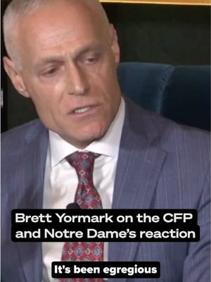 Fightin’ words for the Fightin’ Irish 😱 Big 12 commissioner Brett Yormark called out Notre Dame AD Pete Bevacqua for his recent comments about the Irish getting left out from the CFP.  #CollegeFootball #big12football #notredame #cfp #cfbplayoff @Big 12 Conference @Notre Dame Football 