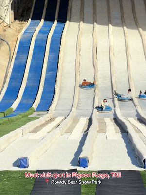 Rowdy Bear Snow Park was such a fun activity in Pigeon Forge! #pigeonforge #gatlinburg #gatlinburgtennessee #pigeonforgetennessee #smokymountains 
