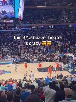 doubled teamed too??? Insane shot #cbb #mbb #byu #ncaabasketball 