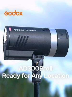 Ready for Any Location | AD300ProII 🎒 Watch how the AD300ProII slips into a kit, gets rigged in seconds, and performs on location. Compact 1.2-kg form factor with pro-grade output — lightweight to carry, serious when you need it. #Godox #AD300ProII #Photography #OnLocation #Lighting #FlashPhotography #PhotographyGear #OutdoorPhotography