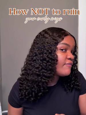This is the simplest curly wig tutorial you’ll find anywhere. #curlyhairtutorial #curldefinition #pixiecurls 