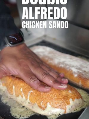 You trying this double Alfredo chicken sub? 