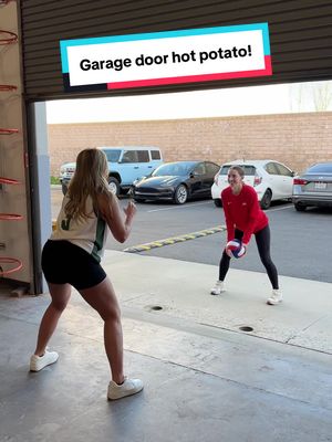 Garage door hot potato! 😂 🥔 🔥 @Briana24 #challenge 