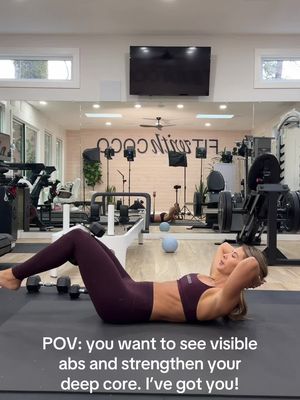 Let me coach you how!! Join in b!0 #girlswholift #abworkout #pilates #pilatesandweights #workoutsforwomen 