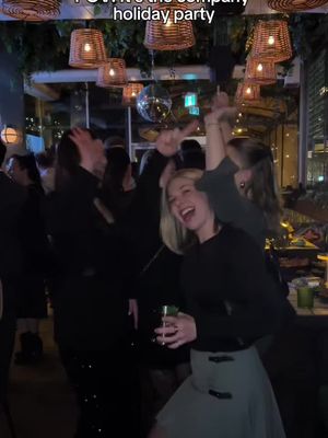 HR said “mandatory fun”, so we took that as “mandatory dance floor.” 😉 #holidayparty #companyculture #transition #clap #trend 