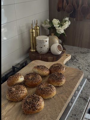 😅 #husband #marriage #baking #kitchen #bagels