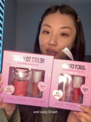 Using @Kaja Beauty Heart to Heart Holiday Set—the perfect all-in-one trio for eyes, cheeks & lips 💕 Topping it off with the @kajabeauty Juicy Crush Holiday Set for mistletoe-ready lips Shop both now at @Ulta Beauty ! #ad #kajapartner #kbeauty #kajaxulta