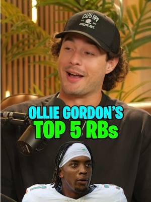 Thoughts on Ollie Gordon’s TOP 5 RBs in the NFL? 👀 #miamidolphins #finsup #runningback #minnesotavikings #baltimoreravens 