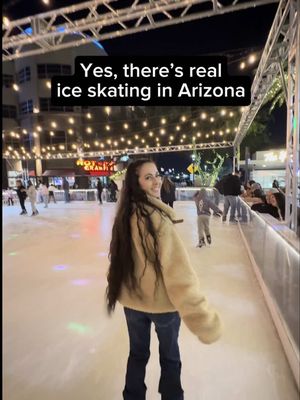 OUTDOOR SKATING ⛸️ It’s not actually Christmas until you’ve been ice skating 😉 This beautiful outdoor rink with dazzling lights and a Christmas tree is NOW open at the Westgate Entertainment Center in Glendale. Just because our AZ winters are 70 degrees doesn’t mean we can’t enjoy real ice skating too 😜 Here’s the deal.. 💰 Tickets $30 for adults & children (or $25 if you bring your own skates)  ⏰ Sessions are 45 minutes long  Private lessons with instructors are available as well as Seasons Passes! #hosted I thought the time was the perfect length for me to re-learn how to skate (lol) and enjoy it fully!! They played festive music and it was a magical time skating without being cold. ❄️ You can walk up or book in advance and if you go on a weekend I suggest booking in advance since the sessions get sold out fast! This rink will be open until January 12th. I highly recommend this as a fun holiday activity for anyone!  📍 Address: 9404 W Westgate Blvd, Glendale, AZ 85305 • #phoenixarizona #azevents #thingstodoinarizona #IceSkating 