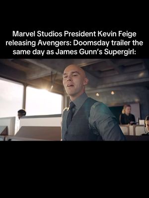 Imagine Kevin Feige releases Avengers: Doomsday trailer the same day as James Gunn’s Supergirl 😂 #supergirl #avengersdoomsday #mcu #dcu #blurayangel 