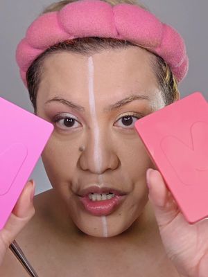another comparison between cool and warm toned makeup on my Filipino complexion #makeup #fyp #undertone 