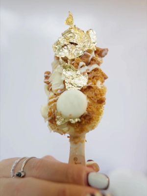 dipping into indulgence with every bite of @Magnum Philippines  white almond drop by and experience your very own  #MagnumCreations this December 13-14, 12NN-9PM, at  One Bonifacio Park, High Street, BGC between 3rd and 5th street, in front of M Bakery #MagnumPh 
