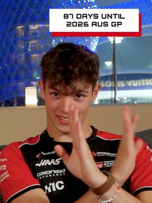 How many days until lights out in Melbourne? 🇦🇺 #HaasF1 #F1 #F1TikTok #87 
