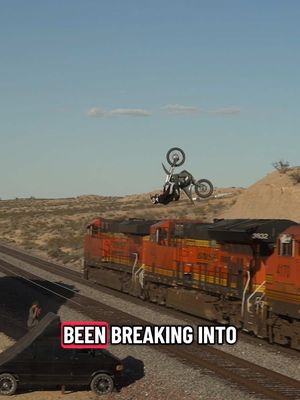 Colby Raha becomes the first human in history to backflip a moving train! #getsendy #colbyraha @Colby Raha 