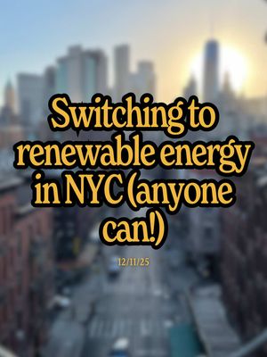 Is there a program like this in your area? Anyone in NYC can switch to 100% renewable power right now… here’s how! (and why that’s important) #ClimatePowerPartner @Climate Power 