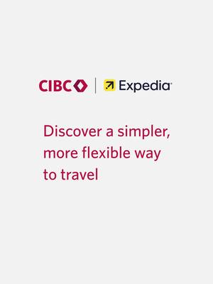 With CIBC by Expedia, explore the world your way! Booking hotels, flights, car rentals, and vacation packages is simpler than ever — all in one place. 🌍✨ Start your next adventure at CibcByExpedia.com with any eligible CIBC credit card. Learn more at www.cibc.com/en/special-offers/cibc-by-expedia.html