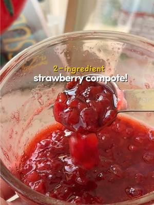 The next time you order a strawberry matcha latte at a cafe… just know that you can make this super easy strawberry compote with just 2-ingredients! 🍓 #strawberrymatcha #matchalatte #strawberrycompote #EasyRecipe #naokimatcha