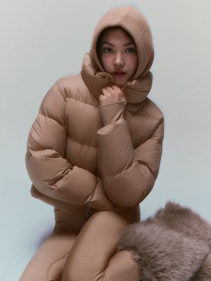 Our newest colour drop — Super Frost. Featuring Moon Dust Grey, Chocolate Mousse and Rich Mocha Brown. #aritzia #aritziahaul #aritziaoutfits #superpuff