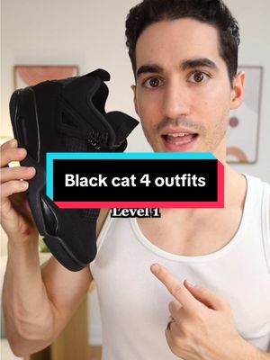 Us Nike Tech guys need to stick together 😆 Air Jordan 4 black cat outfit ideas #airjordan4  #blackcat #outfitideas #mensfashion 
