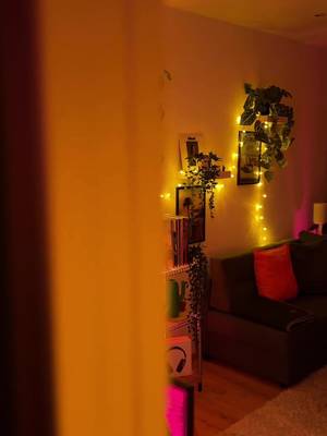 day n night check of my wall #roominspo #wallart #roomideas #apartment 