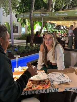On a date kinda nervous 😰🍕 #pizza #nyc #miami #abelladanger #firstdate 