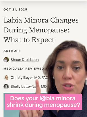 FACT: Hormonal changes can affect the inner folds of the vulva known as the l@bia minora, but you DO NOT (we repeat) DO NOT have to suffer through related symptoms. Midi Guest Educator Dr. Alicia Robbins explains these changes and how v@ginal estrogen can help. #perimenopause #menopause 