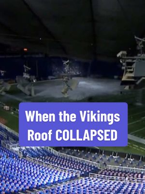 The Vikings-Giants game that week had to be postponed and moved to Ford Field in Detroit 😳  #collapse  #implosion  #minnesotavikings 