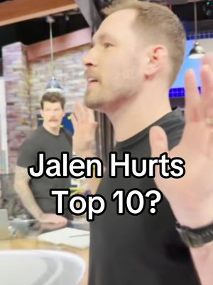 Impossible to argue with people who think Jalen Hurts is a Top 10 QB —but then also say they would take 10+ QBs over Jalen Hurts Great quotes in this clip 😂😂😂