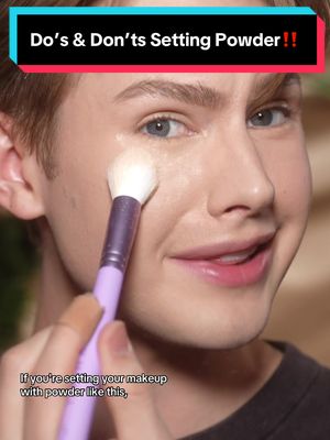 Do’s & Don’ts of Setting Powder‼️Save this for later🥰 Some best practices and common mistakes with translucent setting powders. Which shade of powder do you prefer? 🤍& What would you like to learn about next?? 😊 Favorite Setting Powders for all skin types: @ONE SIZE BEAUTY @Huda Beauty easy bake @makeupforever  For Dry Skin: @Haus Labs  For Stronger Color pay off: @Maybelline NY fit me @Makeup Revolution Baking Powders  #makeuptutorial #settingpowder #makeuphacks 