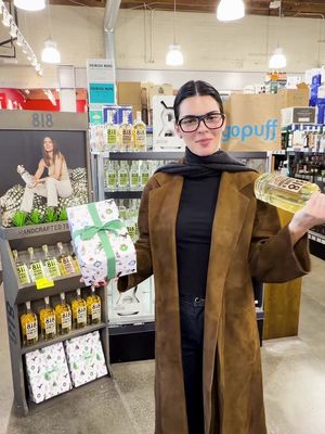 Holiday plot twist 💚 Shop 818 Tequila at select LA @bevmo_co locations or on Gopuff in LA, and you might end up with a surprise. @Kendall Jenner  Must be 21+ to shop. While supplies last. Cheers 🥃   