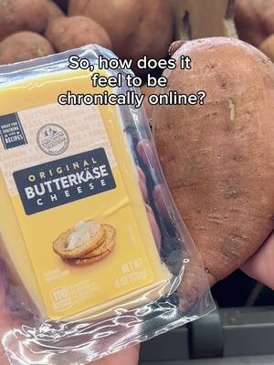 Who else loves this side of TikTok? @Courtney Cook has us hyped to air fry a sweet potato with cheese. 🤭 #FoodTok #sweetpotatoandcheese #potato #aldicheese #cheese 