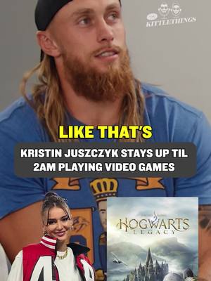 Kristin Juszczyk was LOCKED IN on Hogwarts Legacy 😂🔥 @Kristin Juszczyk @George Kittle @Claire Kittle  #49ers #georgekittle #gaming #hogwartslegacy #harrypotter @Wife’d Up Mic’d Up 