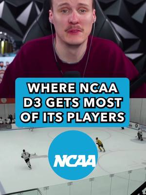 Here is where NCAA D3 gets most of its players from. #ncaahockey #hockey 
