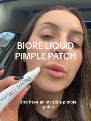 LIQUID PIMPLE PATCH?! This is the coolest thing ever and so convenient for on the go! @Biore Skincare #BiorePartner #Biore #pimplepatch #pimplehack #acne