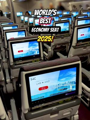 Is this the world’s BEST economy seat? ✈️ @JAPAN AIRLINES【公式】  We flew in JAL’s new A350-1000 where each seat comes equipped with a 13-inch 4K screen AND you can even connect your own headphones via bluetooth. Trying to catch some sleep on this flight is a challenge given the huge movie catalogue that will have you FOMOing.  On top of that, the food is also some of the best we’ve had in economy and I definitely felt that there was more leg room to stretch out and get cosy after a satisfying meal. [collab] #japanairlines #japan #airline #FlyJAL #JALEconomyClass