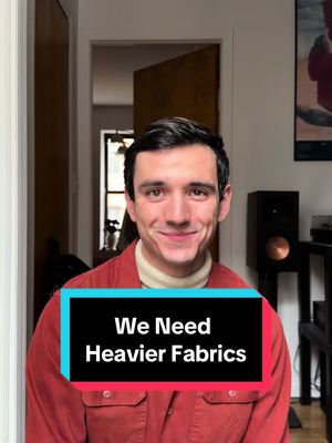 Heavier tweeds, thicker yarns, weightier denims, just more weight. No wonder nobody thinks they can’t stay warm without a puffer! #fashiontok #fashiontiktok #fabric #coats #tailoring 